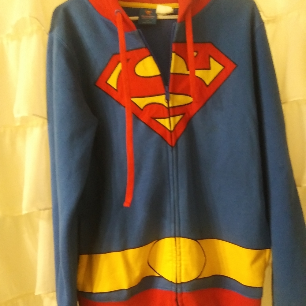 Authentic DC comics Superman zip up hoodie